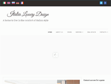 Tablet Screenshot of italialuxurydesign.com